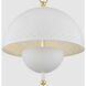 Jojo 2 Light 15 inch Aged Brass/Soft White Pendant Ceiling Light